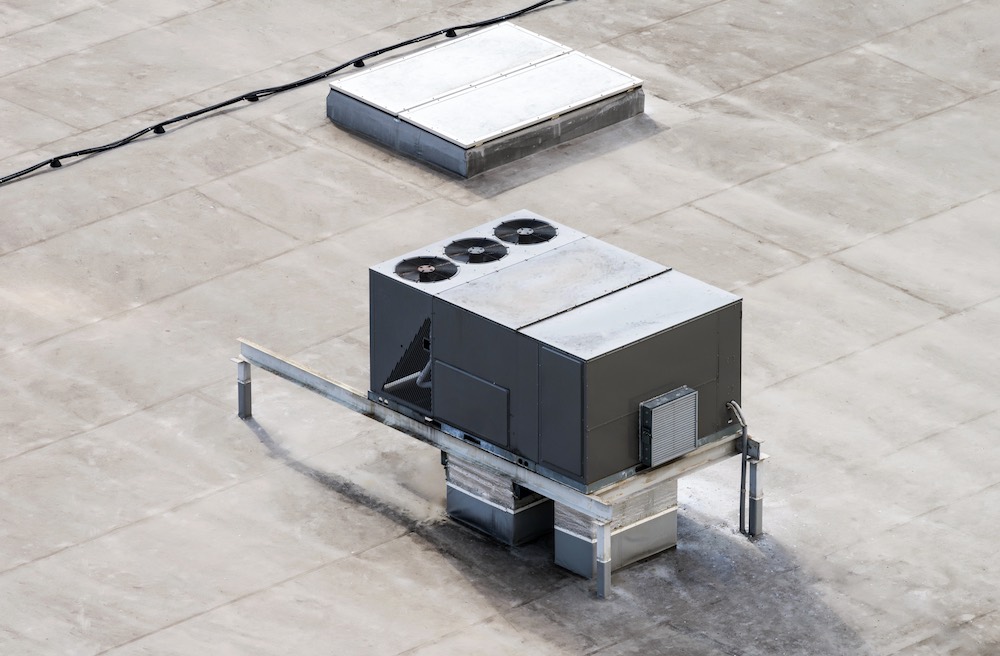 commercial hvac on roof
